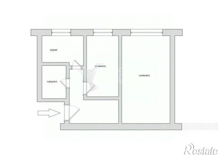 2-комн квартира ул Омская, 8,  д. 8