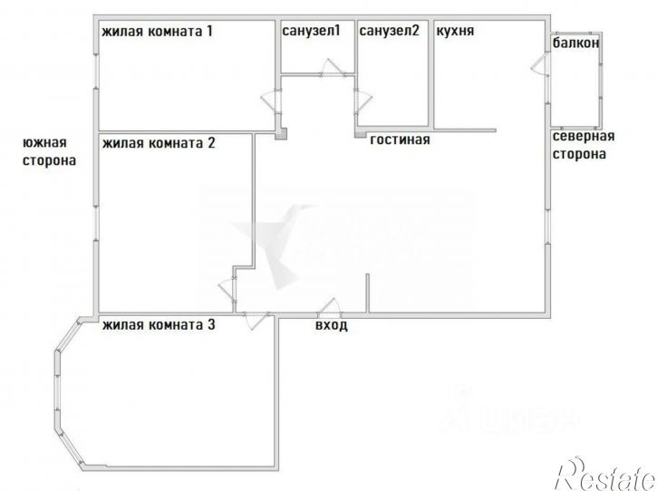 4-комн квартира Находкинский проспект, 100,  д. 100
