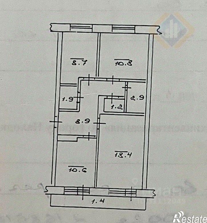 3-комн квартира улица Арсеньева, 26,  д. 26