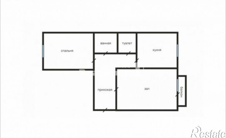 2-комн квартира улица Дзержинского, 13,  д. 13