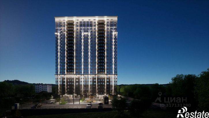 1-комн квартира в новом доме Комсомольская улица, 34А,  д. 34А