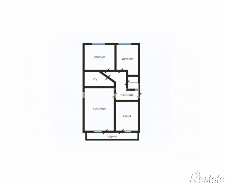 3-комн квартира улица Пирогова, 58,  д. 58