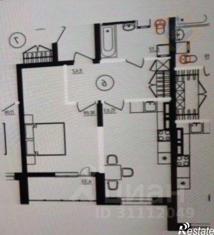 2-комн квартира ул Дзержинского, 24,  д. 24