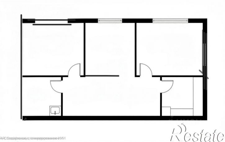 2-комн квартира Спортивная улица, 12,  д. 12